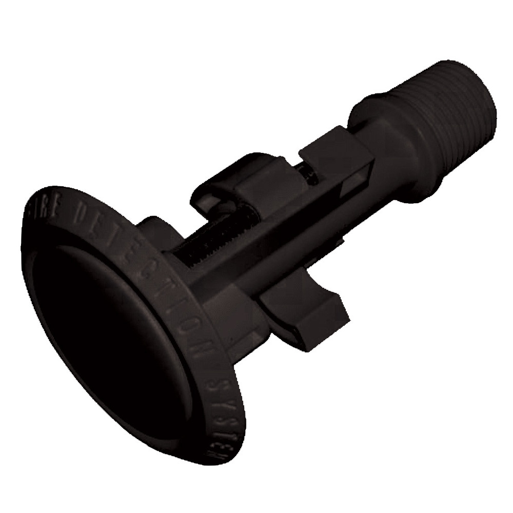 Flush-mount black aspirating smoke detection sampling point for heritage ceilings