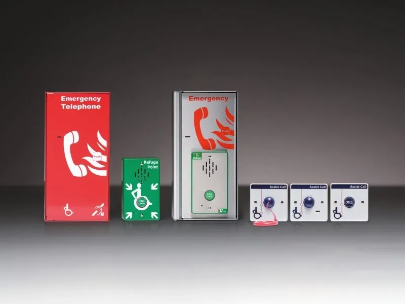 Lexicomm fire telephone, refuge point and disabled refuge outstation family